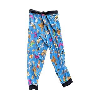 Boom Hanna-Barbera Looney Tunes Pajama Pants Blue Scooby-Doo Flintstones Medium